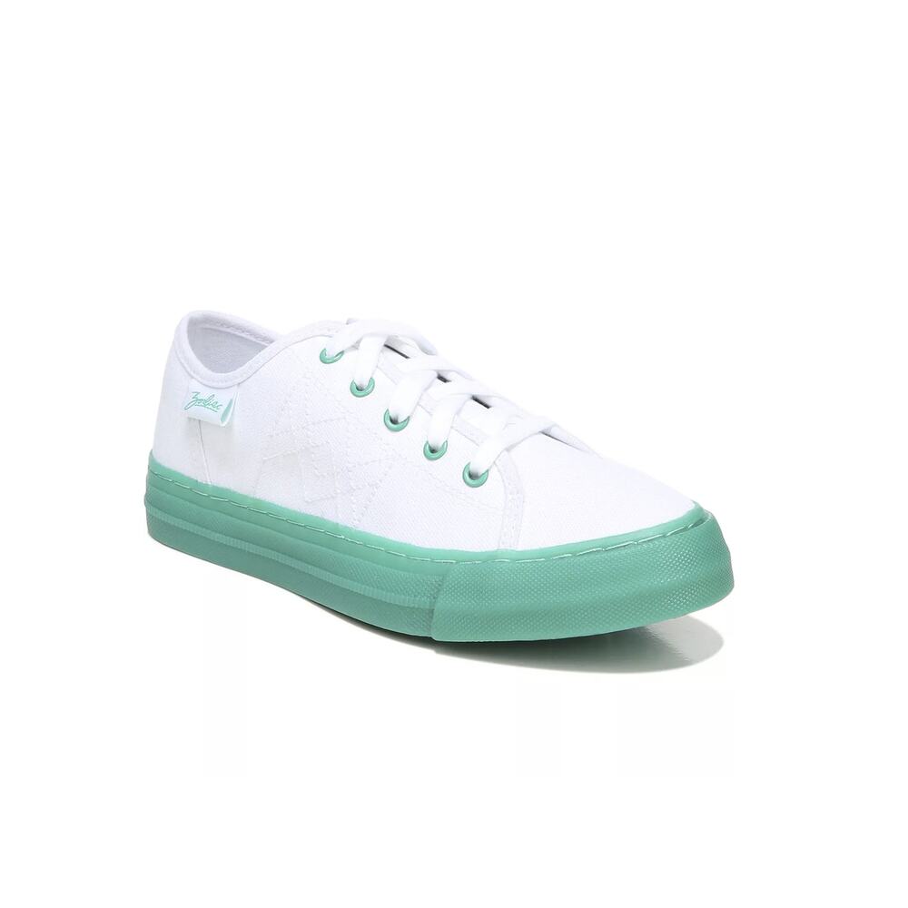 NEW Zodiac Canvas White Fashion Sneakers - Size: 7